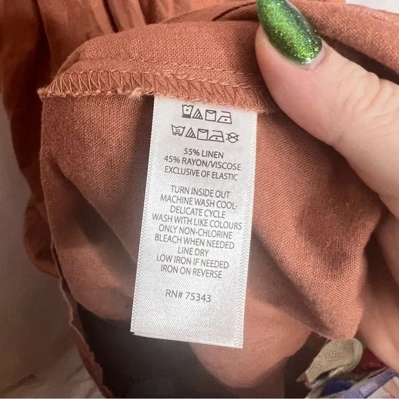 Joie Linen Blend Brown Midi Sundress, size 2 NWT - Picture 3 of 7